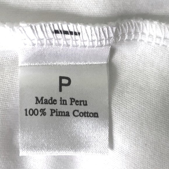 DONATELLA Bold Floral Accent Minimalist White Pima Cotton Maxi Dress Sz M - Picture 5 of 5